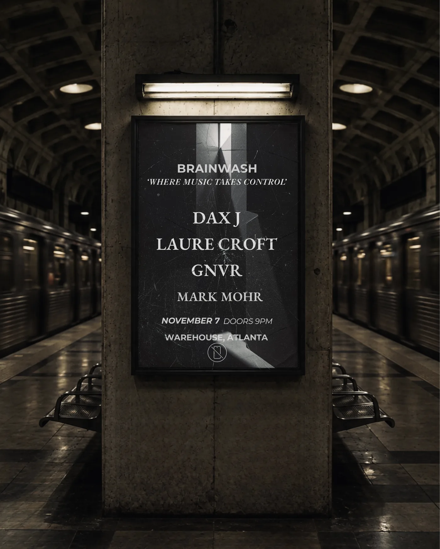 Brainwash Presents: Dax J, Laure Croft flyer