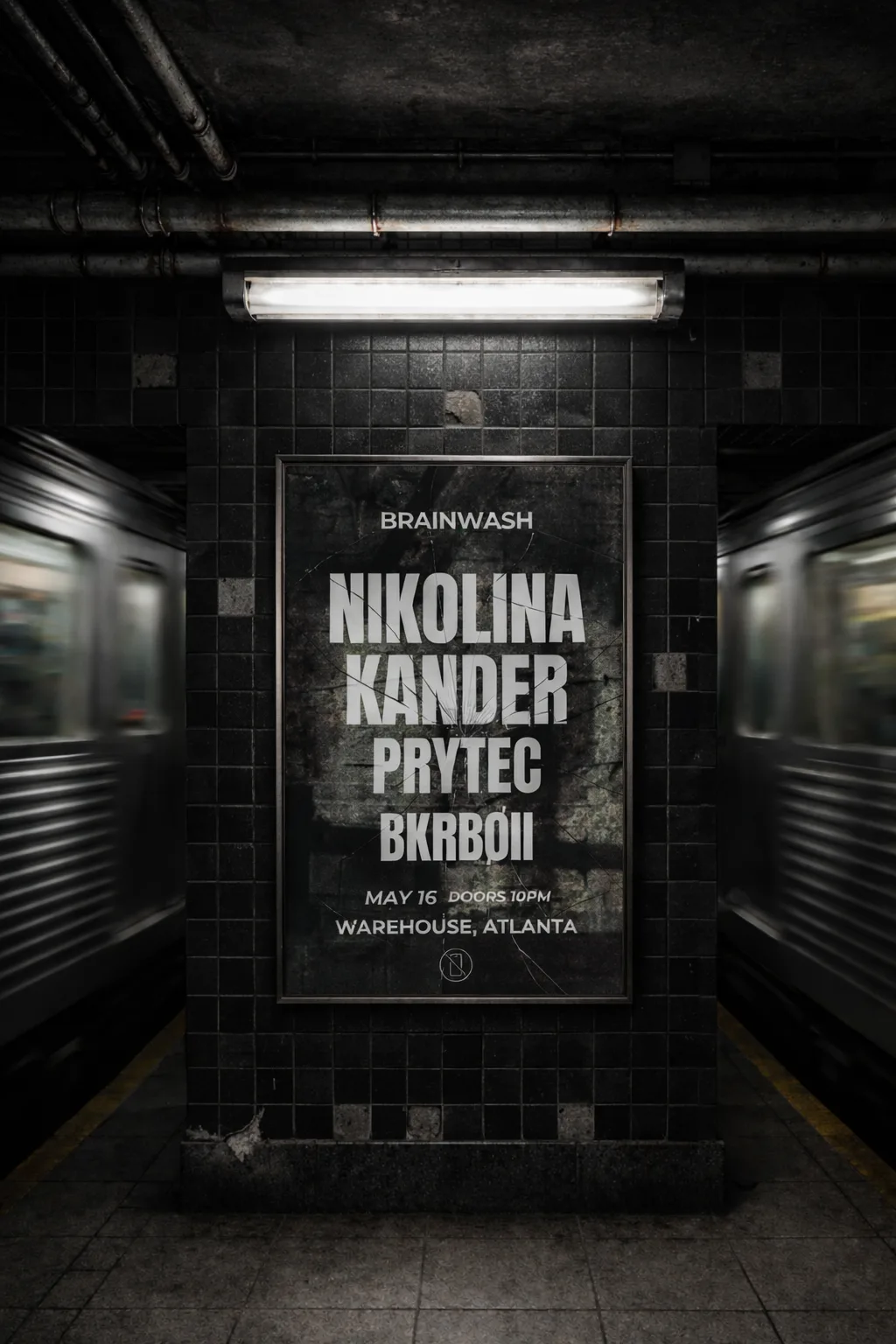 Brainwash Presents: Nikolina, Kander flyer